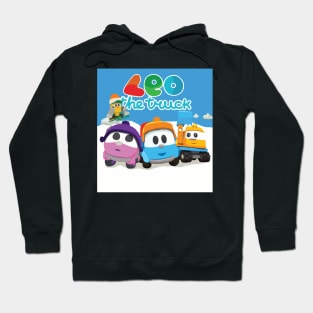 LEOthe truck, lift, scoop, and leah winter fun holiday Hoodie